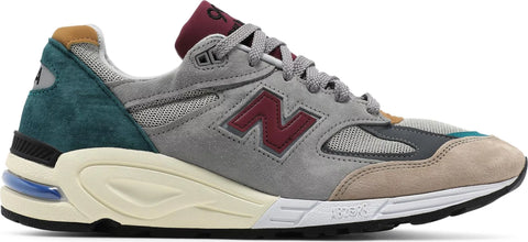 New Balance 990V2 "GREY/GREEN/MAROON"